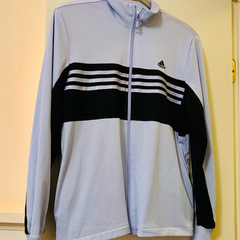 Adidas Lavender & Black track jacket